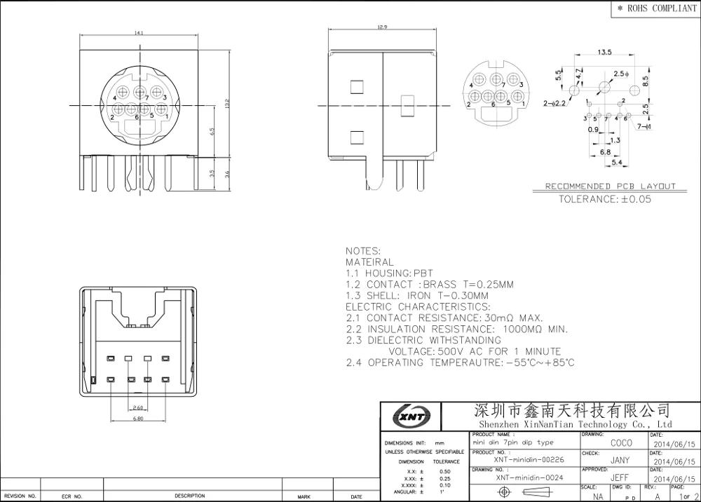 TechnoMedia Connettore Spina Volante Mini DIN 4 Pin Power Plug Da - Foto 2