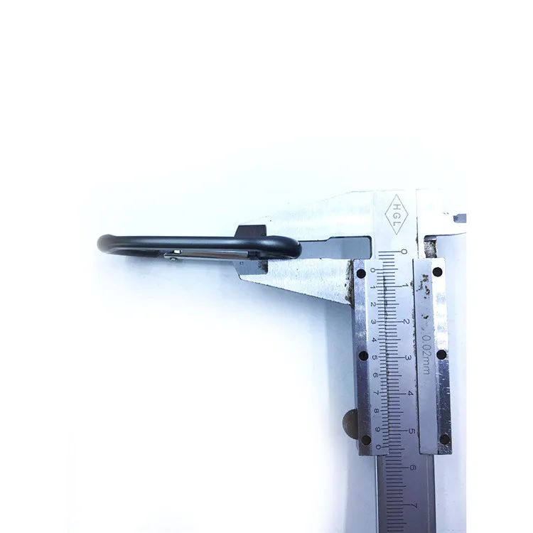 BT-0562 High-quality Oxidized Color Aluminum Carabiner Keychain Flat Buckle Aluminum Clips