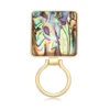 New design square abalone shell custom magnetic lapel pin wholesale eyeglass holder brooch pins