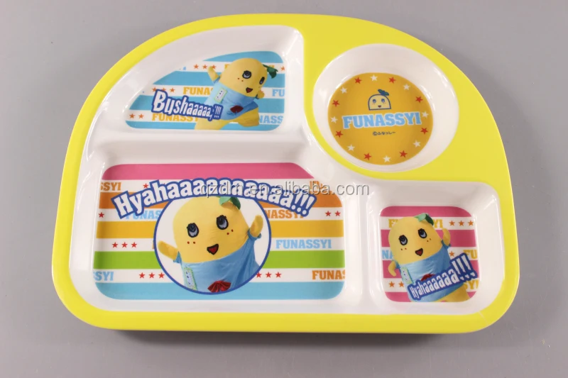 Melamine Infantil 4 divide Dinner Plate Food grade