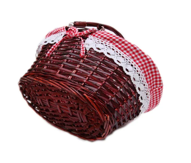 Wholesale Wicker Basket Gift Baskets Empty Oval Willow Woven Picnic