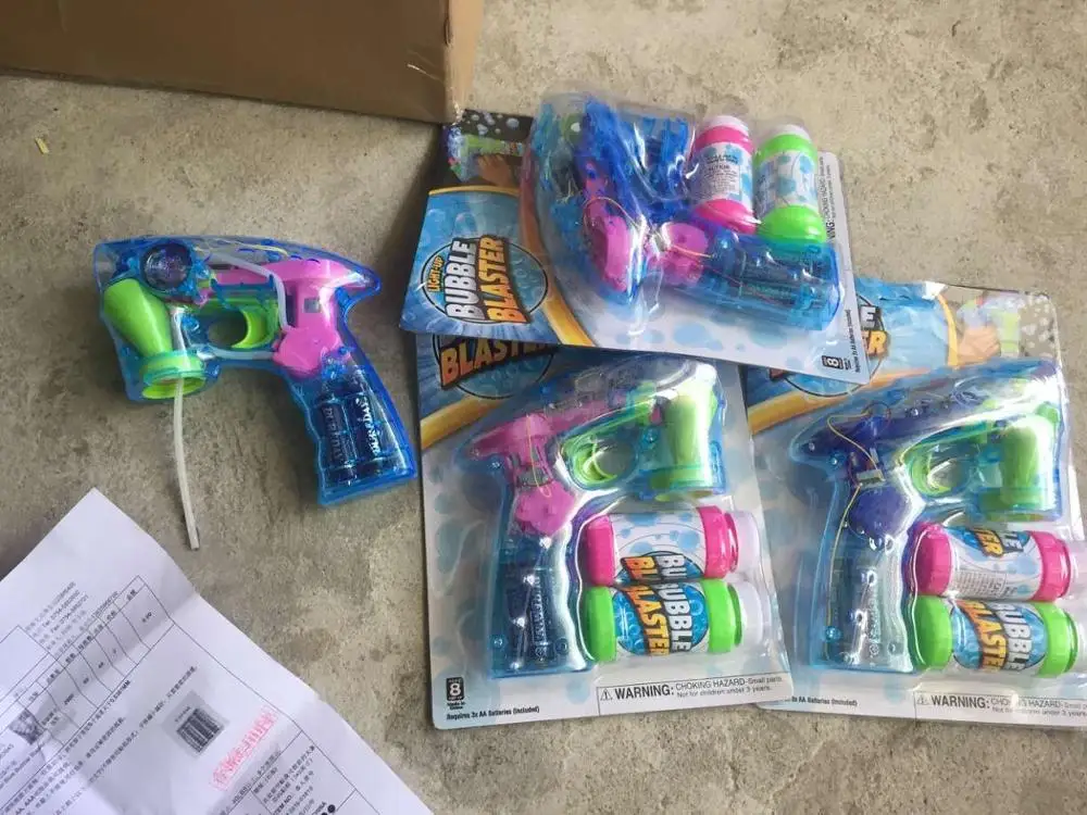 Light Up Jumbo Bubble Blaster Shooter Gun Bubble Machine Gun Led Bubble