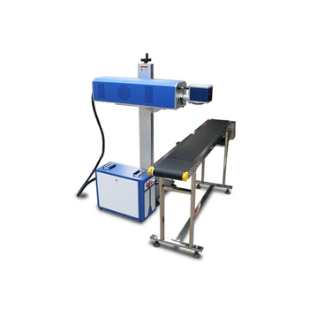 10w 20w 30w Fiber Laser Marking Machine For Metal Parts Used On Conveyor - Buy 10w Fiber,20w ...