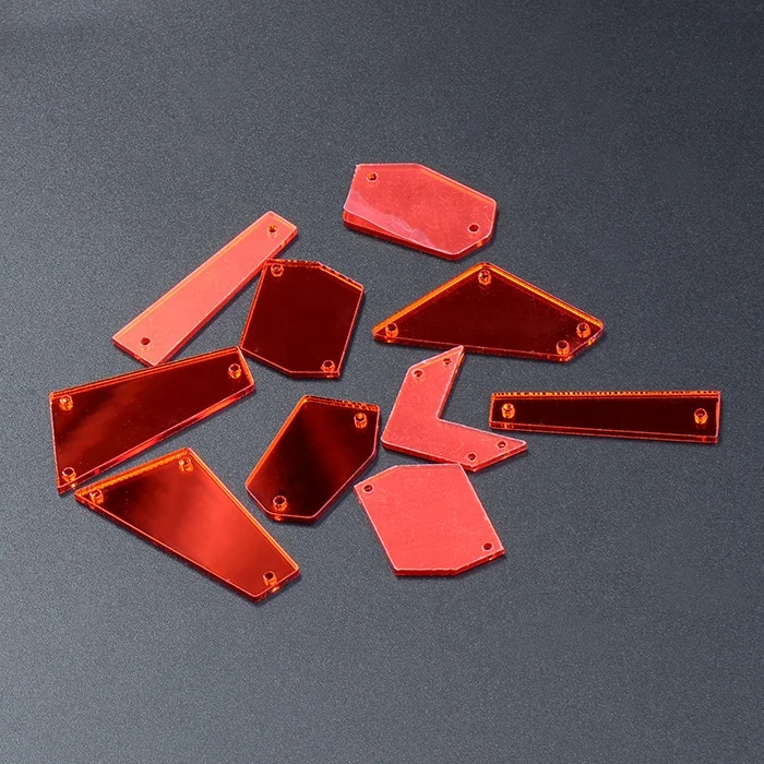 Factory supply sew on acrylic stones,acrylic sew on mirror stones for costumes