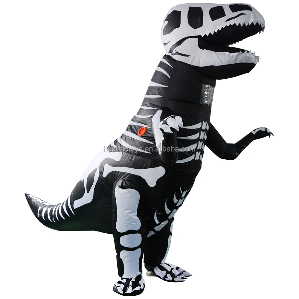 Halloween Carnival Party Inflatable T-rex Dinosaur Skeleton Dinosaur ...