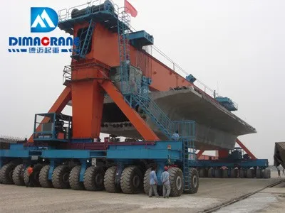 900T Rubber tired T girder lifting gantry crane