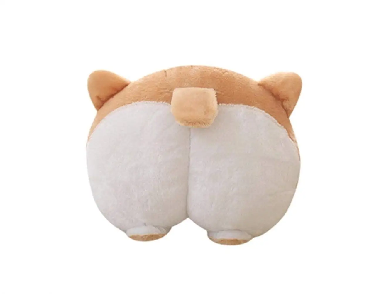 Yuchoi Perfectly Shaped Corgi Dog Bottom Cushion Plush Cushion