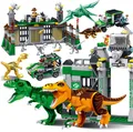 Jurassic World Park Dinosaur Raptor protection zone Building Blocks Toys juguetes Compatible With Legoe