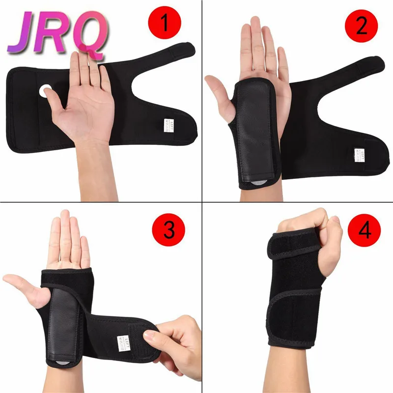 Pair Of Wrist Hand Palm Splint Brace Support Carpal Tunnel Syndrome Strains US