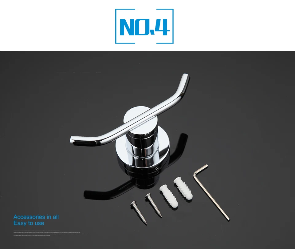 GAPPO 1 set High quality Restroom Tower Holder Wall-mount hooks Bathroom accessories Clothes Hook G1805-2