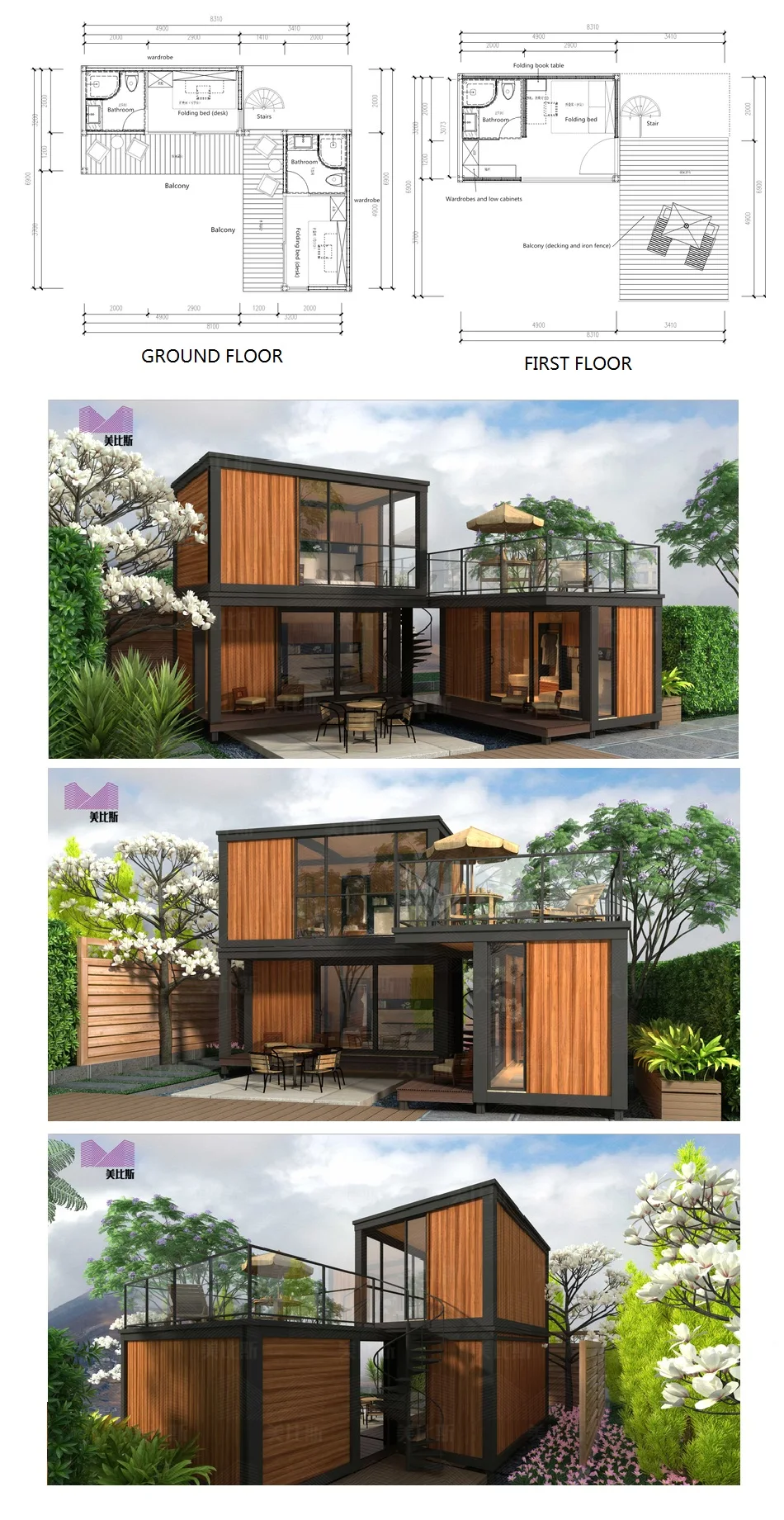 Luxury Two Story Container Homes Van House For Sale In Cebu - Buy