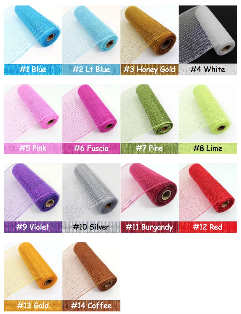 10 Inch Deco Mesh Poly Deco Mesh Wraps 10" X 10 Yards 60138 Buy 10