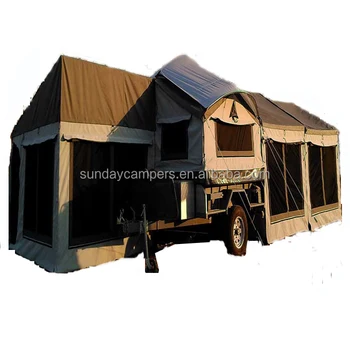 Motorfiets Camping Trailers Off Road Camper Trailer Tent Te Kingsize Familie Camping Tent Met Drie Kamers Buy Kingsize