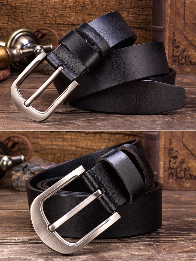 115-125cm Length Men High Quality Wholesale Genuine Leather Belt 3 ...