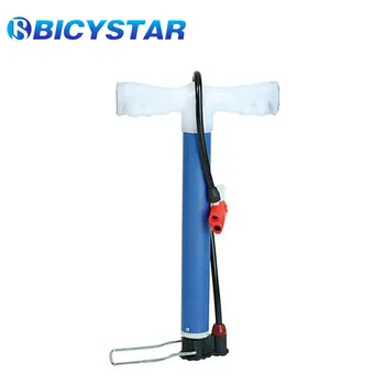 hand bike pump with gauge