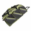 Multi pocket mesh outdoor sports duffel over night travel bag, shoulder strap weekender time voyage hold all trolley travel bag