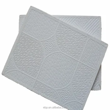 60x60cm Plaster Foil Back Pvc Laminated Gypsum Ceiling Tiles Buy