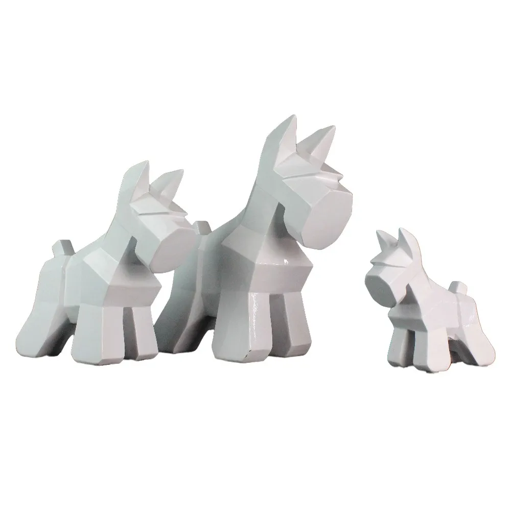 White Ceramic Animal Rhinoceros Sculpture Table Decoration Creative Gifts details