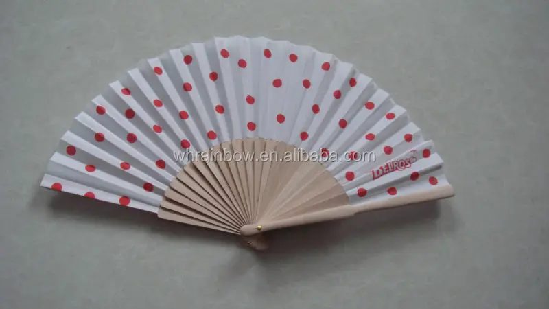 wood folding fan