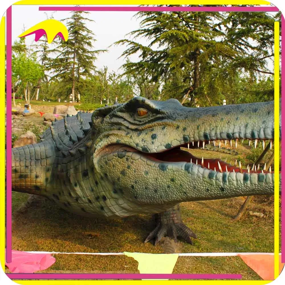 resin alligator statue