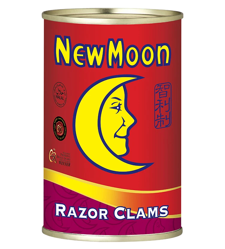 New Moon Tasty Good Seafood Canned Whole Razor Clams Buy Razor Clam Canned Whole Clams Canned Clam Product On Alibaba Com