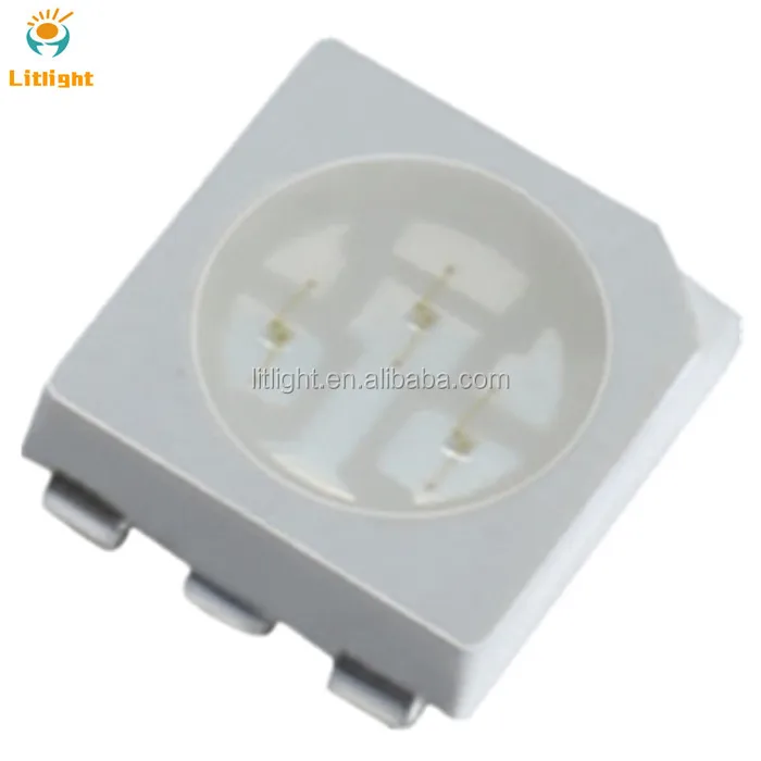 Taiwan Epistar Epileds Sanan Chip PLCC6 3 in 1 Diode SMD5050 0.2W 520nm 525nm 530nm SMD 5050 Green LED Diode