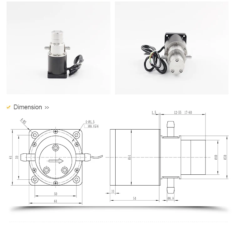 24v Dc Electric Micro Small Oil Transfer Gear Pump Adjustable Gear Pump