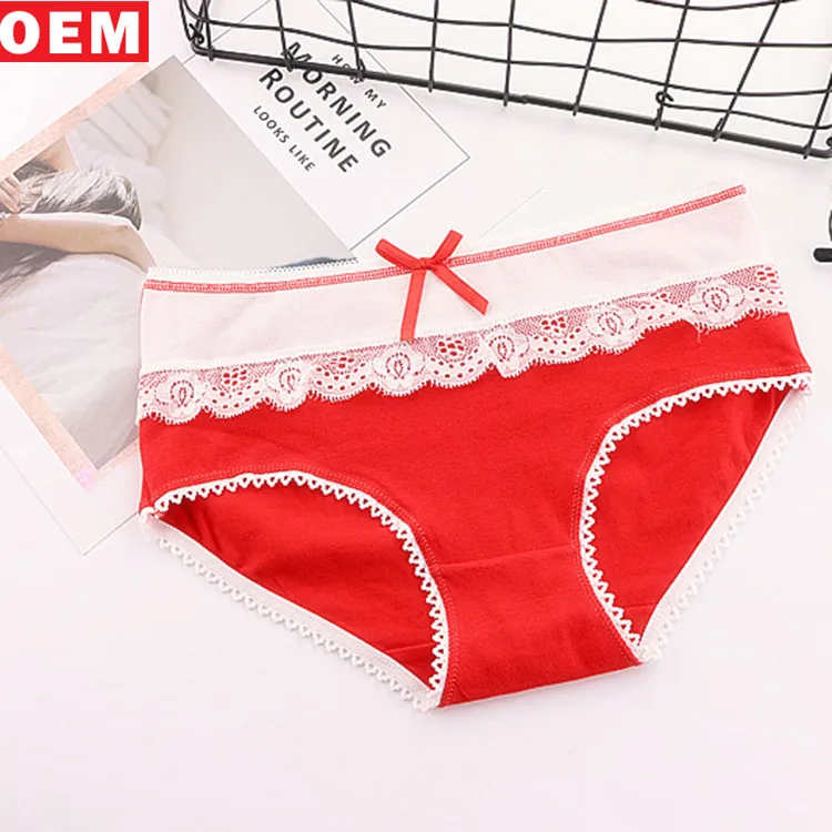 Cheap Women Cotton Underwear Panties Assorted Young Girl Pink Panties