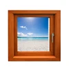 New high - end wood - print aluminum alloy flat window
