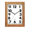 16 inch oblong shape rectangle new style pine wood wall clock