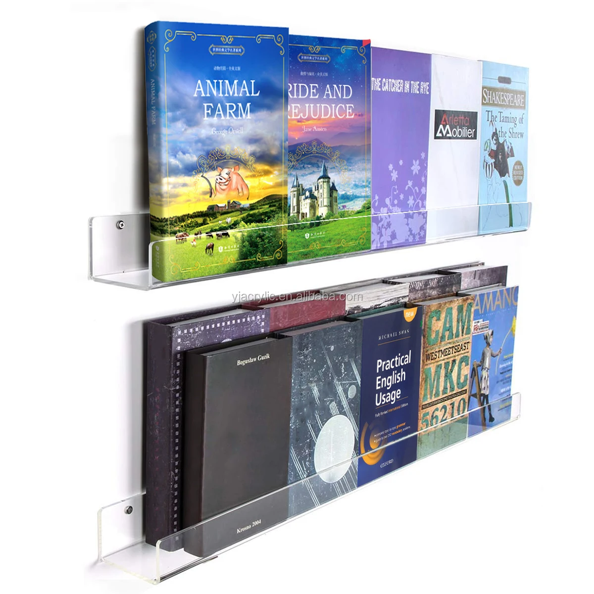 Acrylic Display Holder Wall Mount Acrylic Book Display Stand Clear
