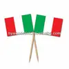 various sizes of decorative italian flag toothpicks