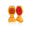 Solar barricade warning lights flash reflective road stud