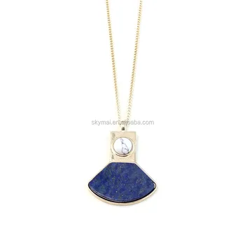 lapis lazuli stone necklace