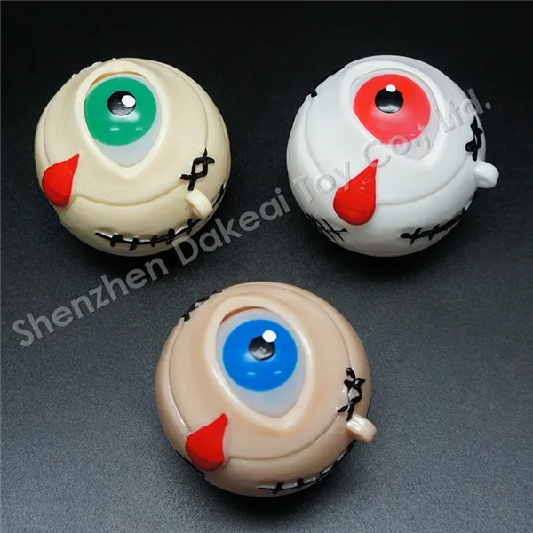 Novelty Soft Rubber Toy Mini Eyeball Shape Keychain Pop Eyes Toys