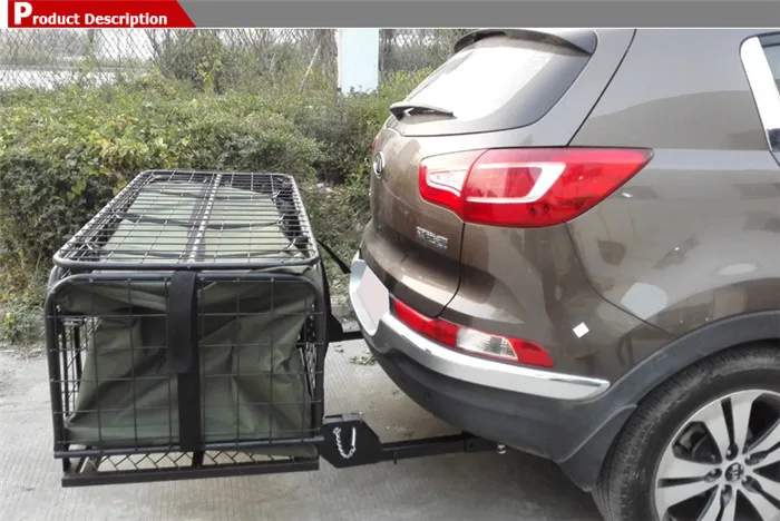 Hitch Mounted Folding Cargo Carrier Off Road Camping Car 4x4 Accessories Hitch Mounted Folding Cargo Carrier Off Road Camping Car 4x4 Accessories