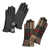 Monogram the camel grid hand gloves to browse any touchscreen device