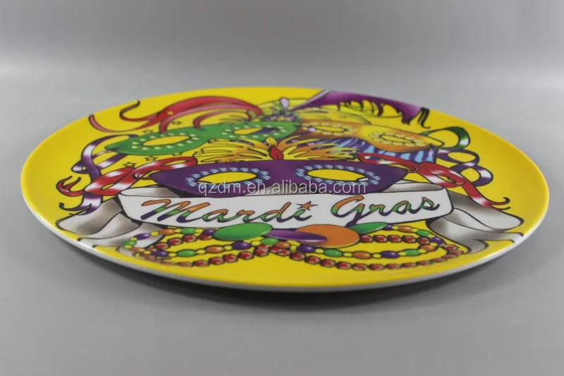 Custom Print Melamine Big Plate , Party Dishes