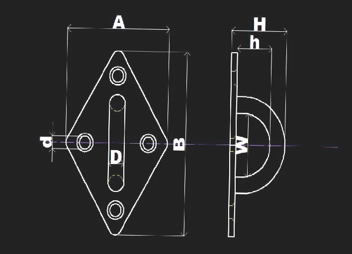304 Stainless Steel Lifting Pad Eye Plate Heavy Duty Buy Eye Plate