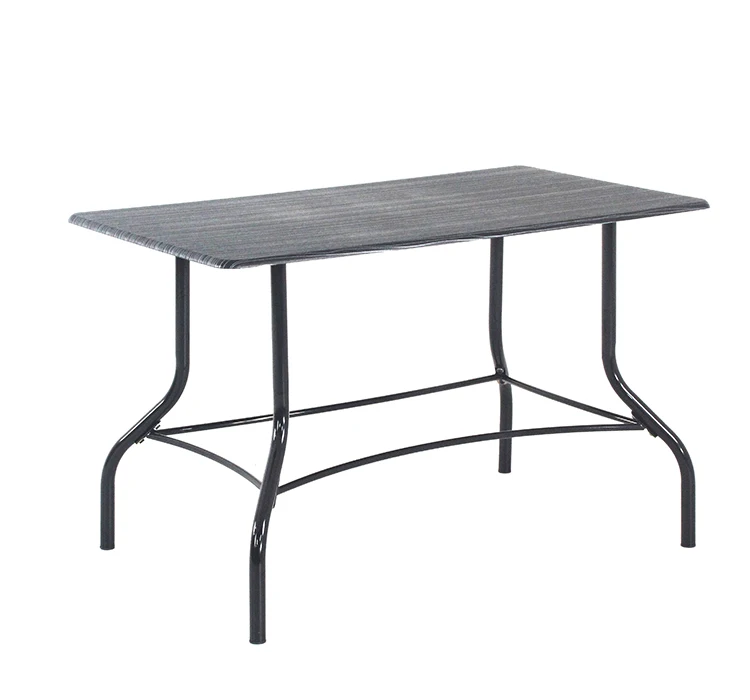 Simple modern popular style Dining table set MDF+PVC Table with Bigger size cushion chairs for dining room