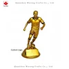 Golden Football Figure Resin decoration Wholesale resin trophy