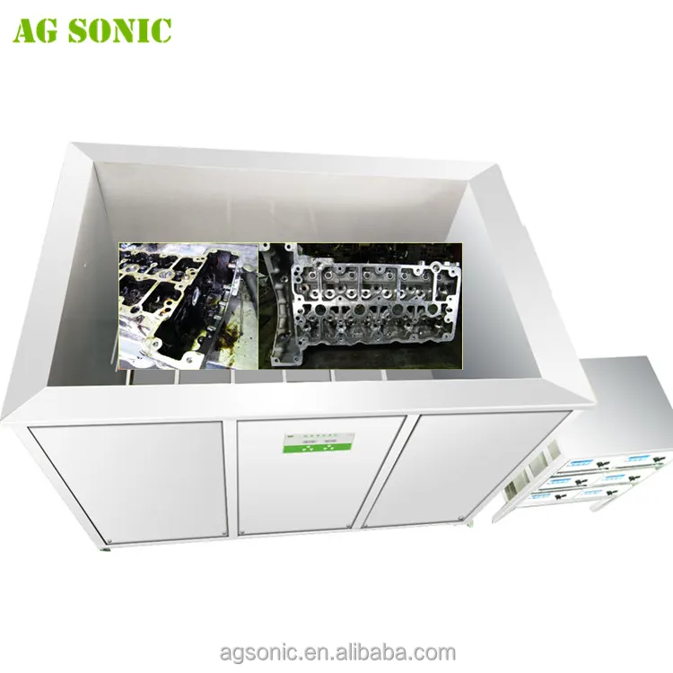 Solvent Cylinder Head Ultrasonic Cleaning Machine 28k With Oil Skimming