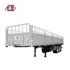 Hot sale 3axles 40ft side wall semi trailer flat bed mini enclosed cargo dump truck trailer