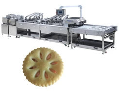 Automatic small biscuit making machine with biscuit packing machine