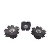 Black Zine Plated Metal Threaded Squareness Type Insert Adapter Nut For 30*30 Tubes