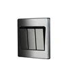 Long life durable using BIHU stainless steel touch 3 gang 1 way wall switch with cheap price