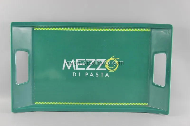 Melamine Serving Tray With handle , Melamine food tray