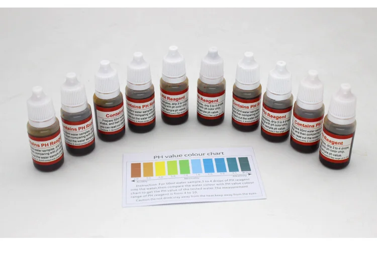 10 Ml Water Quality Test Drops Of Ph Reagent/testing The Ph Of Water