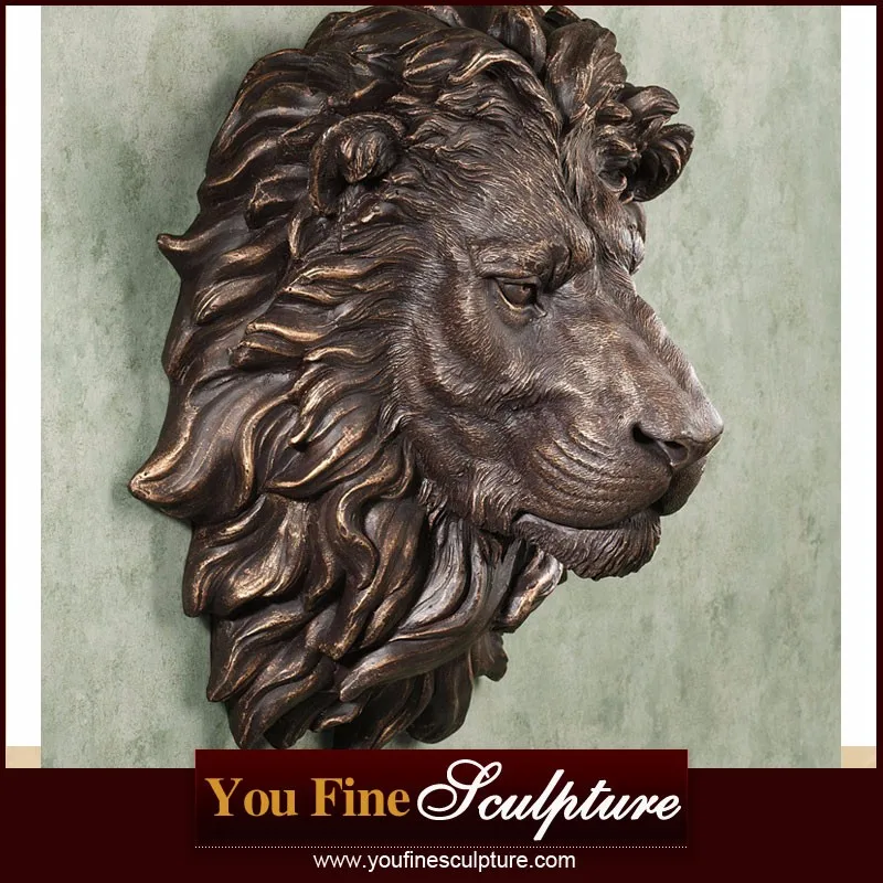 Deco Metal Craft Bronze Lion Head Sculpture Buy Lion Head Sculpture