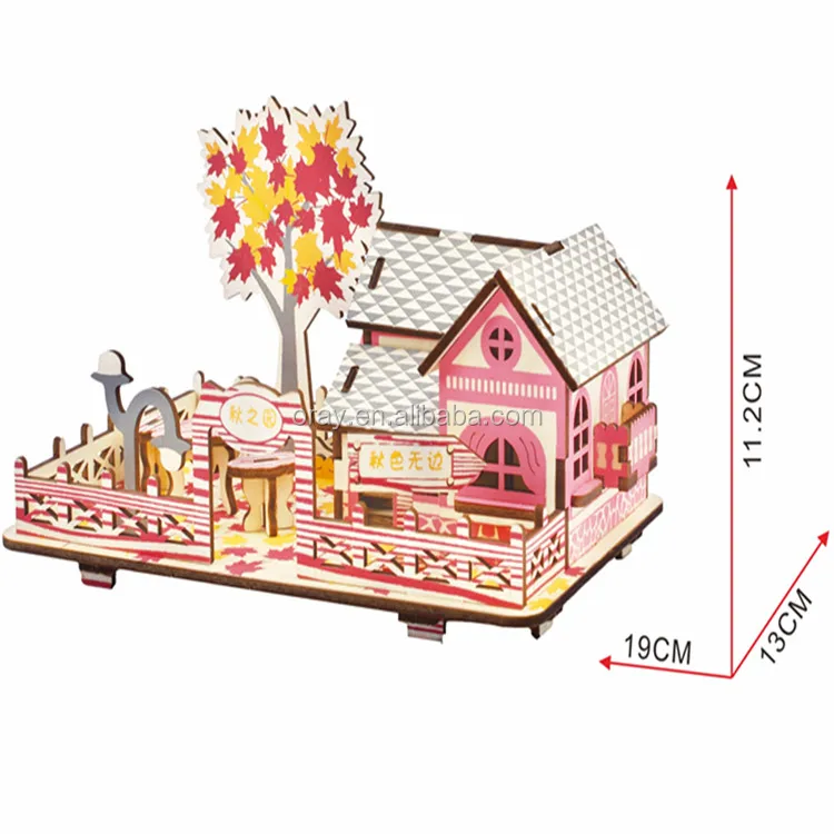Details about   3D Wooden Puzzle Jigsaw Woodcraft Modelling Puzzle Toy Kit Gift DIY Construction 